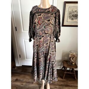 Vintage paisley Albert Nipon dress size 8